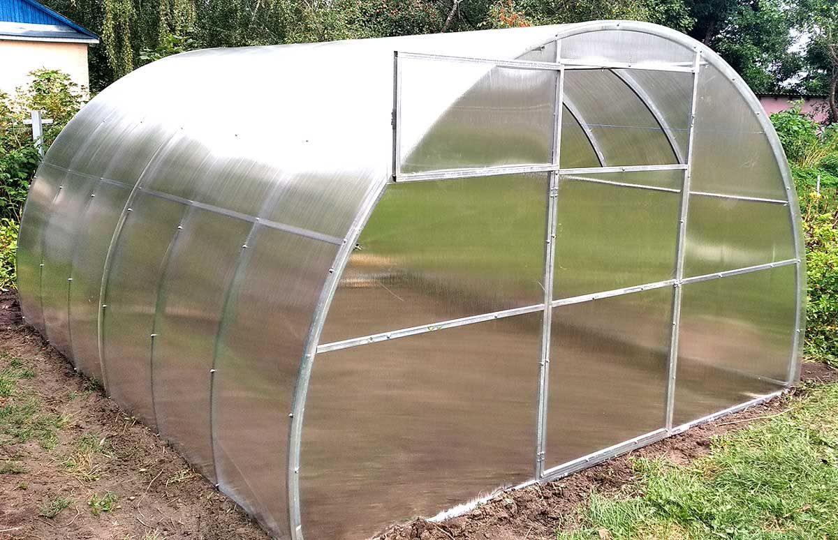 RundbogenGewächshaus "RUND" 3x4...20m/ 20x20mm/ 4,6,8,10mm HKP in