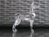 Dobermann Rassehund Hund Kunst GLAS Figur Sammlung handmade Hessen - Usingen Vorschau