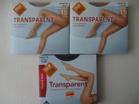 3x Feinstrumpfhosen, transparente, 15den, neu Sachsen-Anhalt - Magdeburg Vorschau