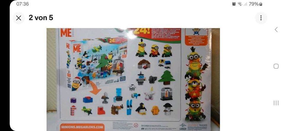 Inhalt Mega Bloks Minions Adventskalender (wie Lego) in Hannover