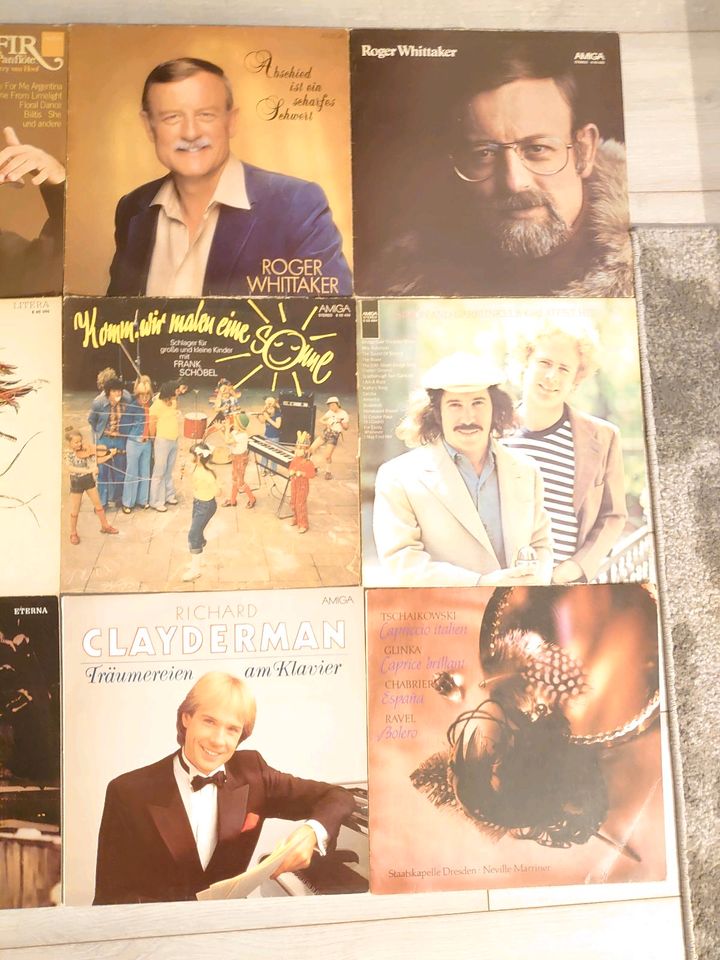 Schallplatten Simon and Garfunkel Richard Clayderman Roger Whitta in Leipzig
