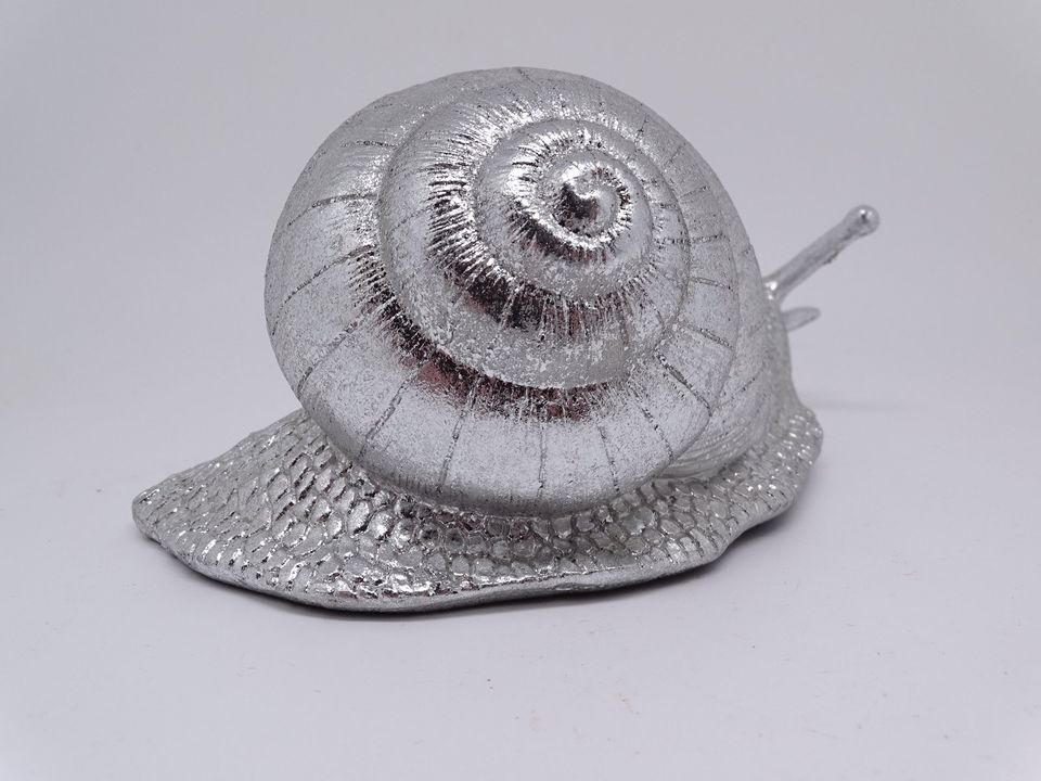 Cor Dekofigur Schnecke Weinbergschnecke Gold / Silber Wanddeko in Wiesbaden