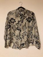 Bluse mit Knöpfen Blumen Vintage Made in Italien aus Seide Baden-Württemberg - Albstadt Vorschau