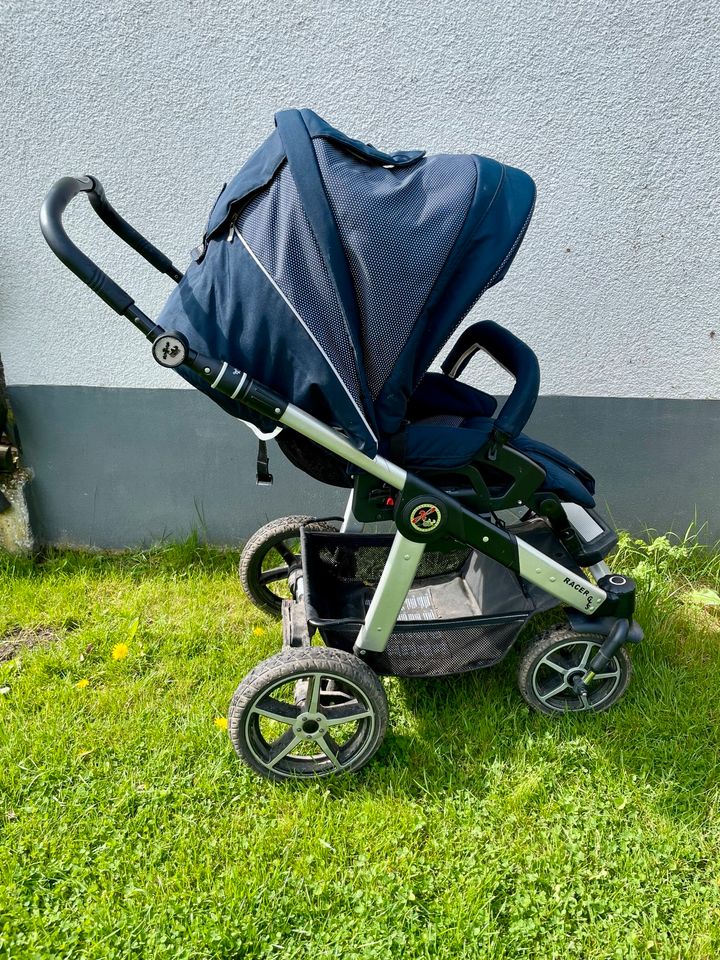 Kinderwagen Hartan Racer GTS blau zum Umbau in Wachtberg