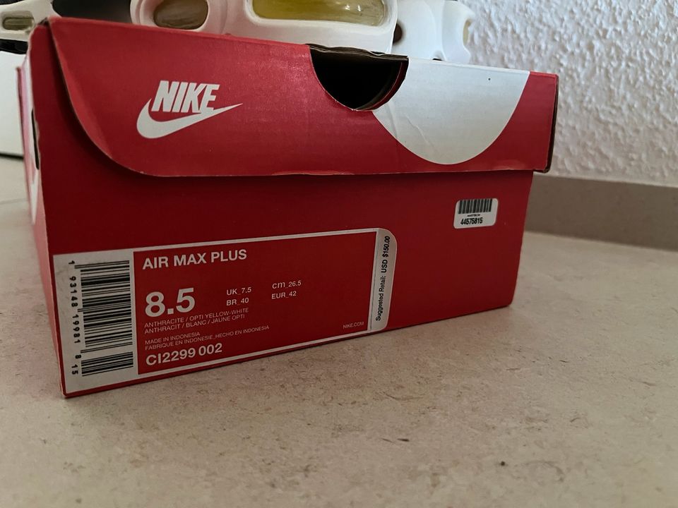 Nike Air Max Plus TN 42 ungetragen OVP in Ulm