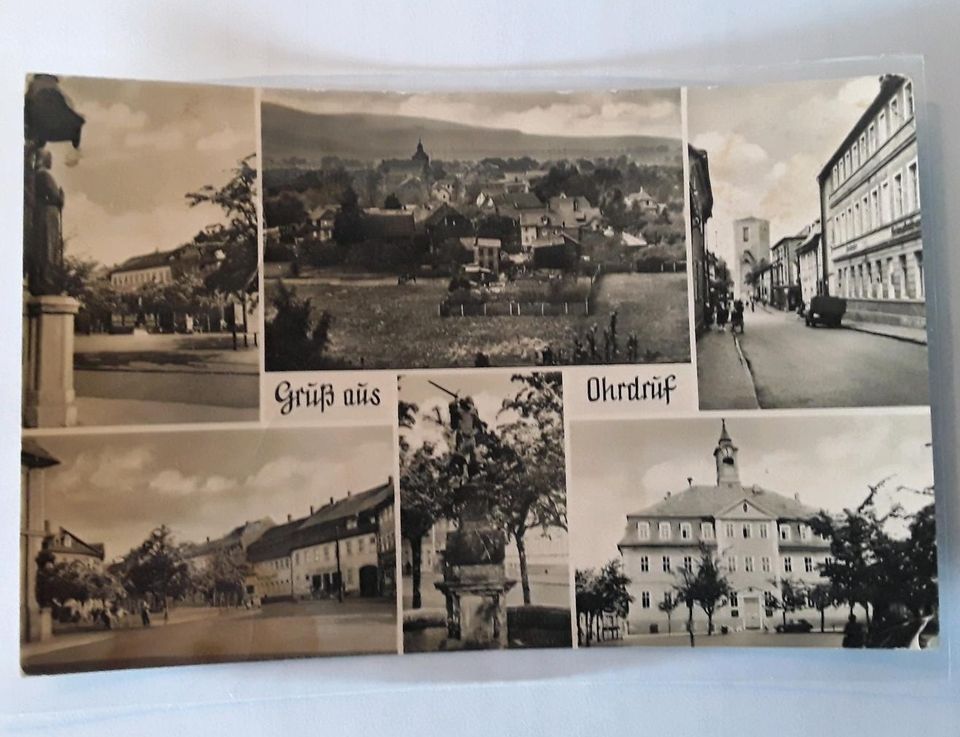 Alte Postkarte Ohrdruf Thüringen in Bucha