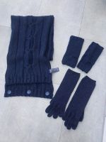 Schal Handschuhe Stulpen Set Tchibo blau/goldglitzer Baden-Württemberg - Korntal-Münchingen Vorschau
