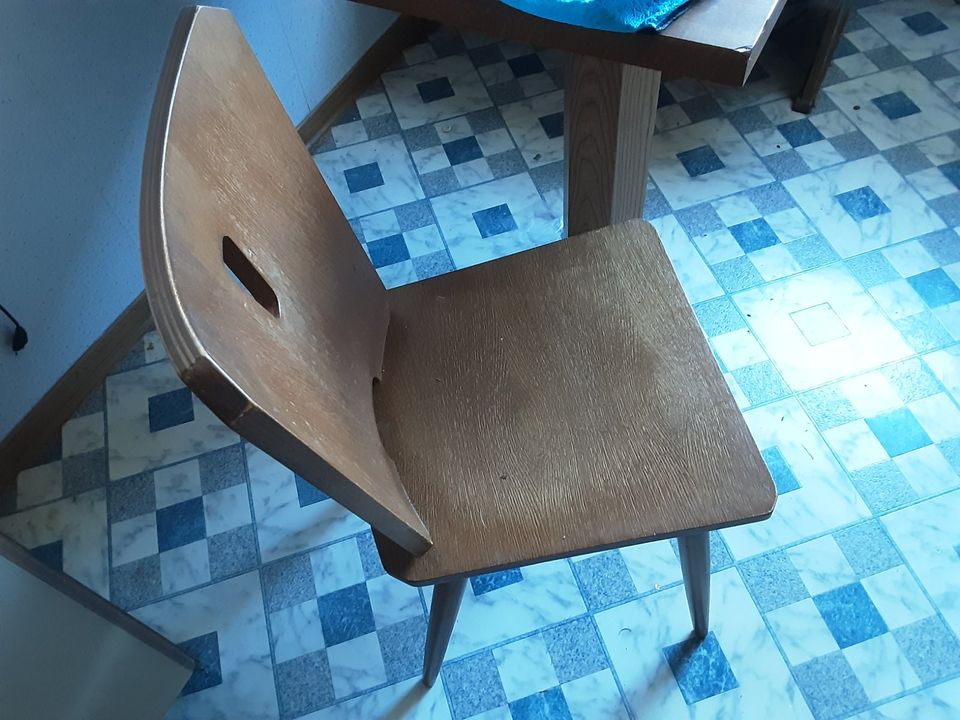 Küchenbank aufklappbar Zweisitzer Stuhl Holz Eiche braun in Seelze