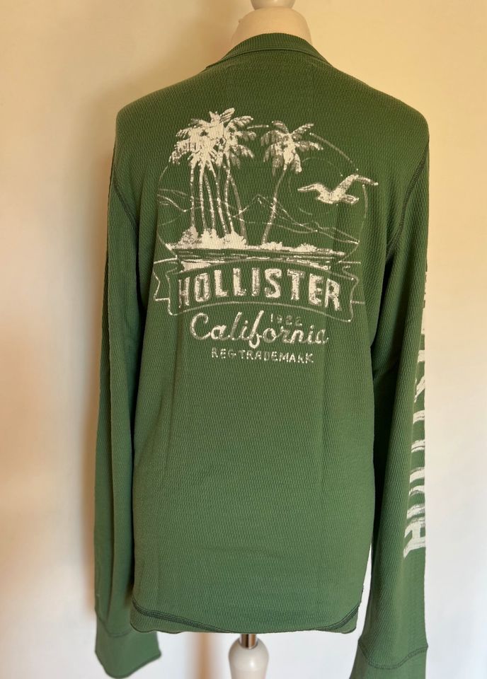 Hollister Herren Langarm Shirt grün in Siegen