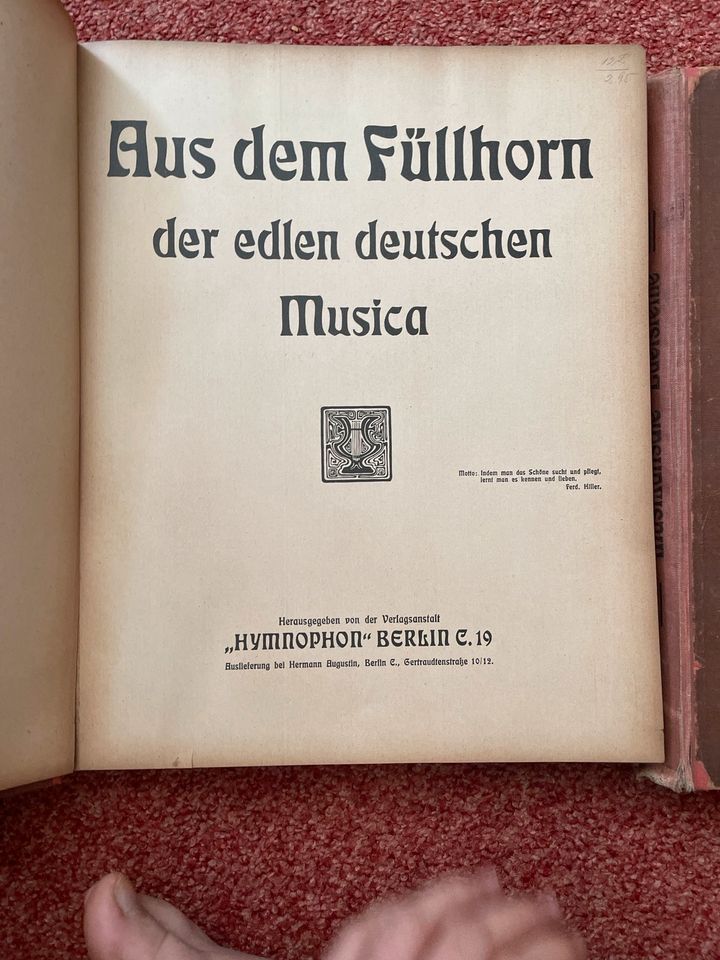 Klaviernoten „Füllhorn edler Musica“ „Musikalische Edelsteine“ in Salzwedel