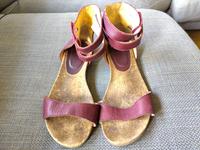 Hessnatur Sandalen 39 Leder Bordeauxrot Rot Stuttgart - Vaihingen Vorschau