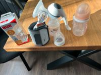 Handpumpe, Gläschen und Flaschen erwärmer und 3 Babyflaschen Thüringen - Weida Vorschau