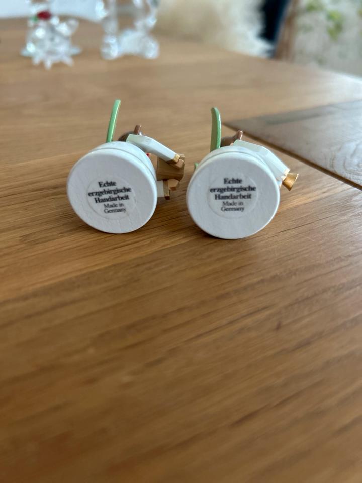 2x Engel, Holzfiguren, echte erzgebirgische Handarbeit, TOP!!! in Laggenbeck