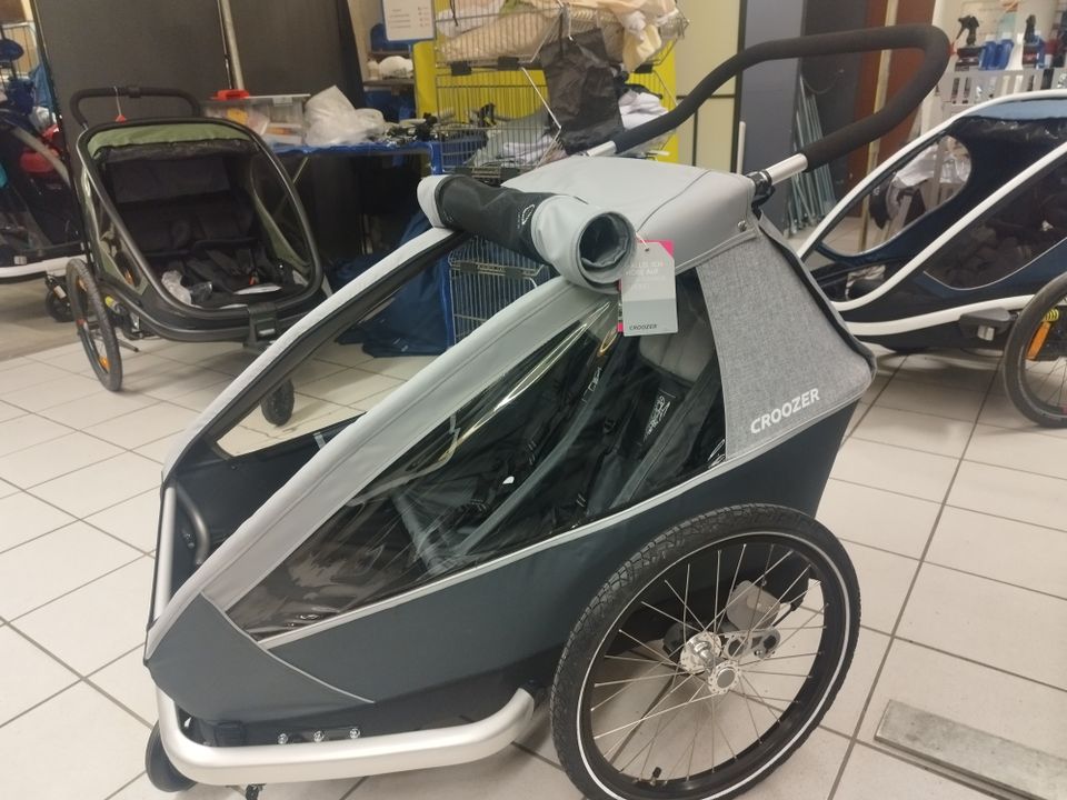 Neu CROOZER Fahrradanhänger Buggy KEEKE 2 in ANTHRAZIT GRAU in Bottrop