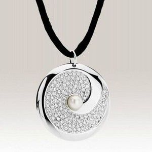 MISAKI elegante Kette Lederkordel mit Perle REAL PEARL CULTURE in Plochingen