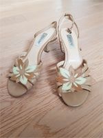 Beige Sommer Pumps-Sandalette Größe 38 mit kleinem Absatz Bayern - Starnberg Vorschau