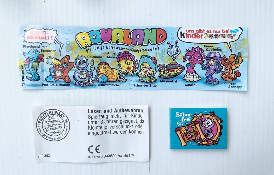 Ü Ei Aqualand 1997 komplett BPZ Comic Buch Puzzle 2x Konvolut in Berlin