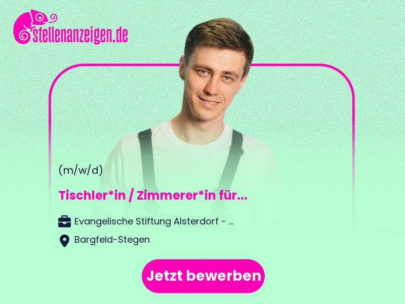 Tischler*in / Zimmerer*in (m/w/d) für in Kayhude