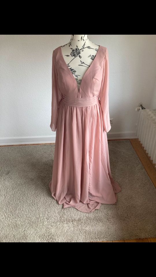 Bodenlanges Kleid Abendkleid rosé in Reinbek