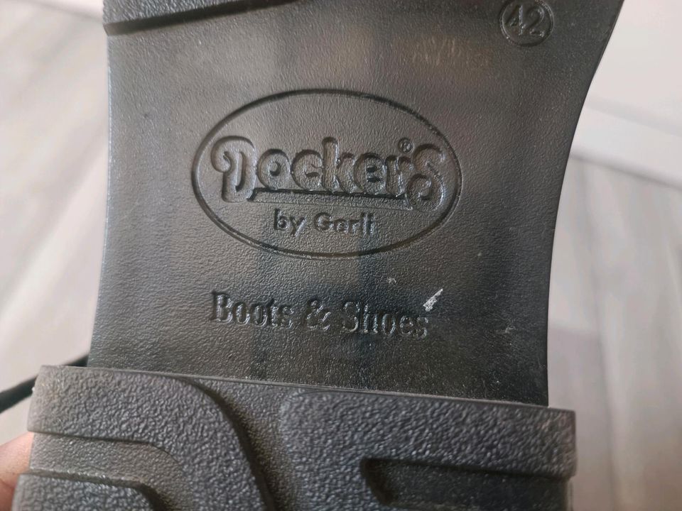 Dockers Stiefel Rotbraun Glattleder Größe 42 in Staßfurt