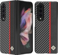 Samsung Galaxy Z Fold 5 4 3 Carbon Handy Hülle Slim Bumper Case Nordrhein-Westfalen - Meinerzhagen Vorschau