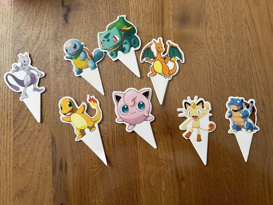 Pokémon Gebutstags-Set - Ballon, Servietten, Muffin-Kuchenstecker in Bubesheim