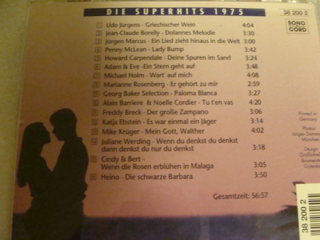 "Das goldene Schlager Archiv 1970", 9 CDs fortlaufend ab 1970 in Olching