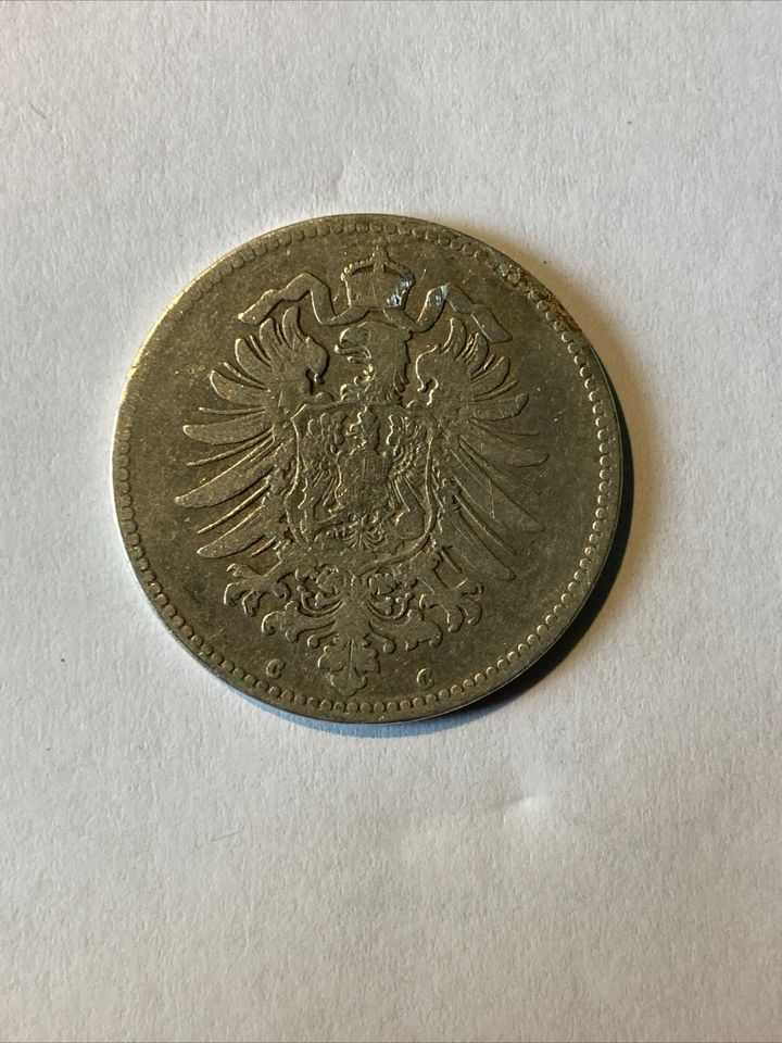 Münze Deutsches Kaiserreich 1 Mark 1875 C in ss in Bamberg