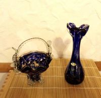 Wunderschönes Glaskunst Glas-Vasen/Glas-Korb Set Bayern - Thannhausen Vorschau