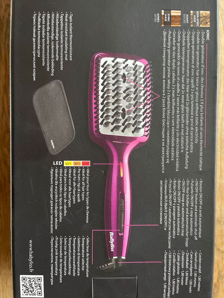 BaByliss liss brush 3D IONIC ANTISTATIC mit OVP neuwertig in Kalletal