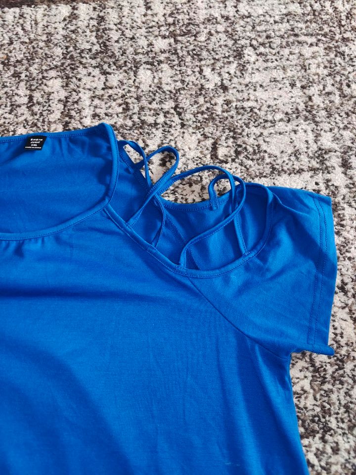 Shirt Kleid royal blau 44/46 mit Cut Outs in Eutin