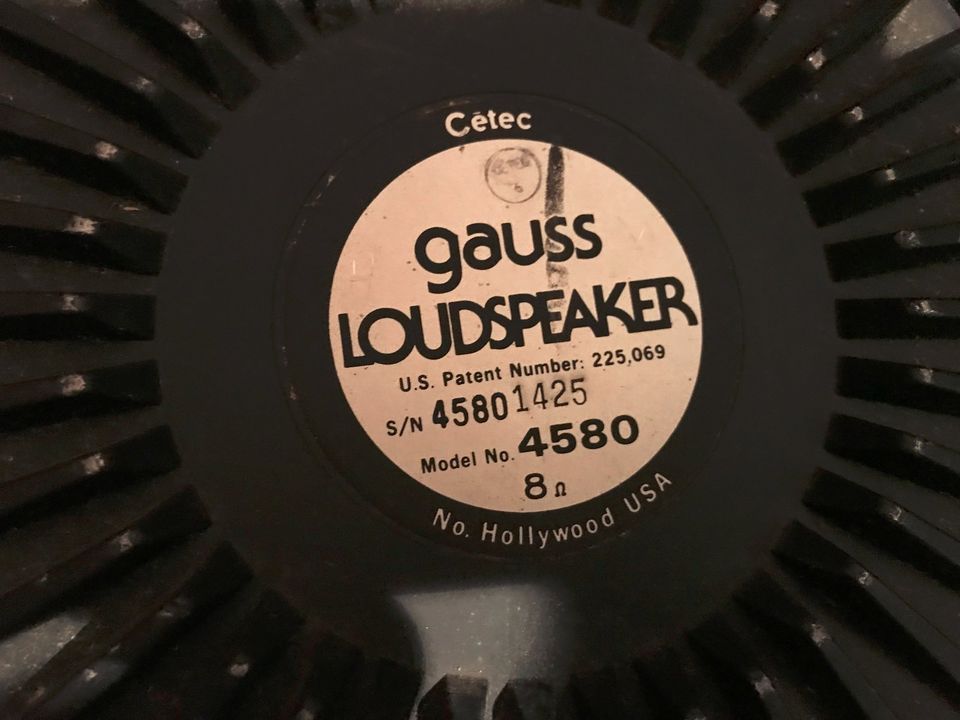 GAUSS 4580 Basslautsprecher legendäres Klangwunder Tipp in Bielefeld