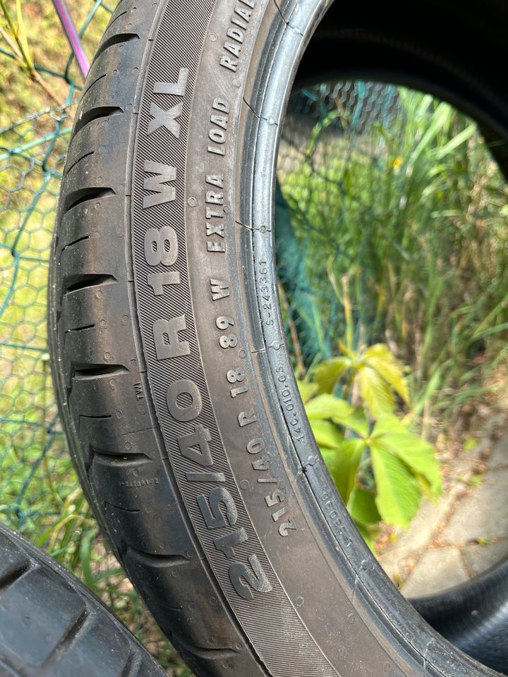 2 Continental Sommerreifen 215/40 R18 in Nauen