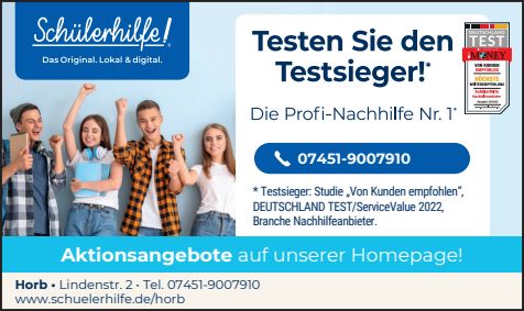 Horb: Nachhilfe in Mathematik, Deutsch, Englisch, Franz in Horb am Neckar