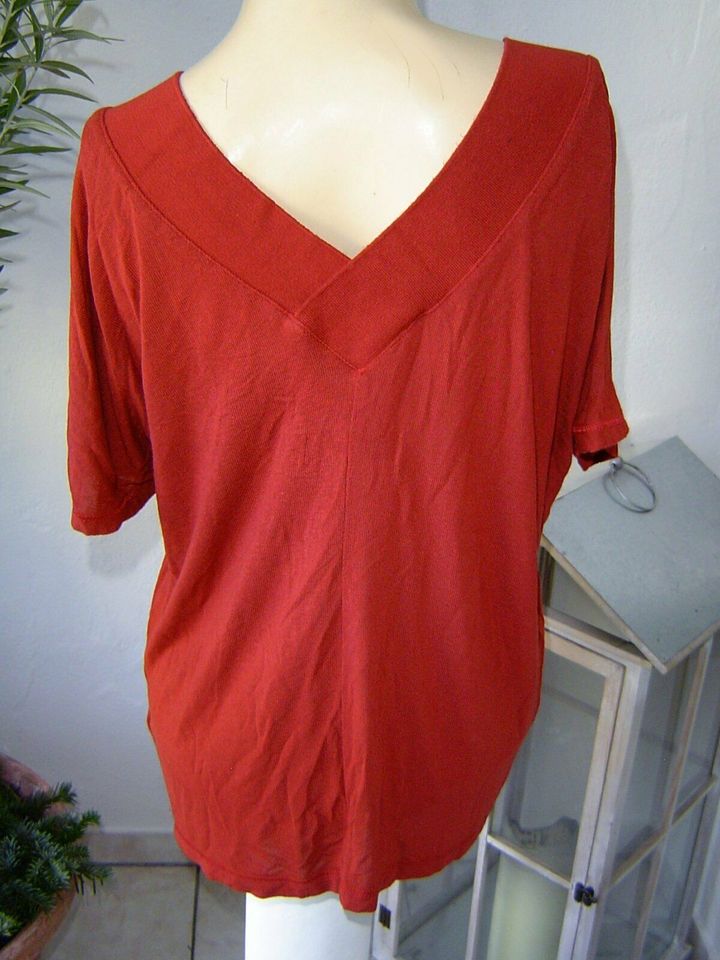 VERO MODA Damen Shirt Gr. 34 (XS) rot hauchfein kurzarm stretch in Bad Krozingen