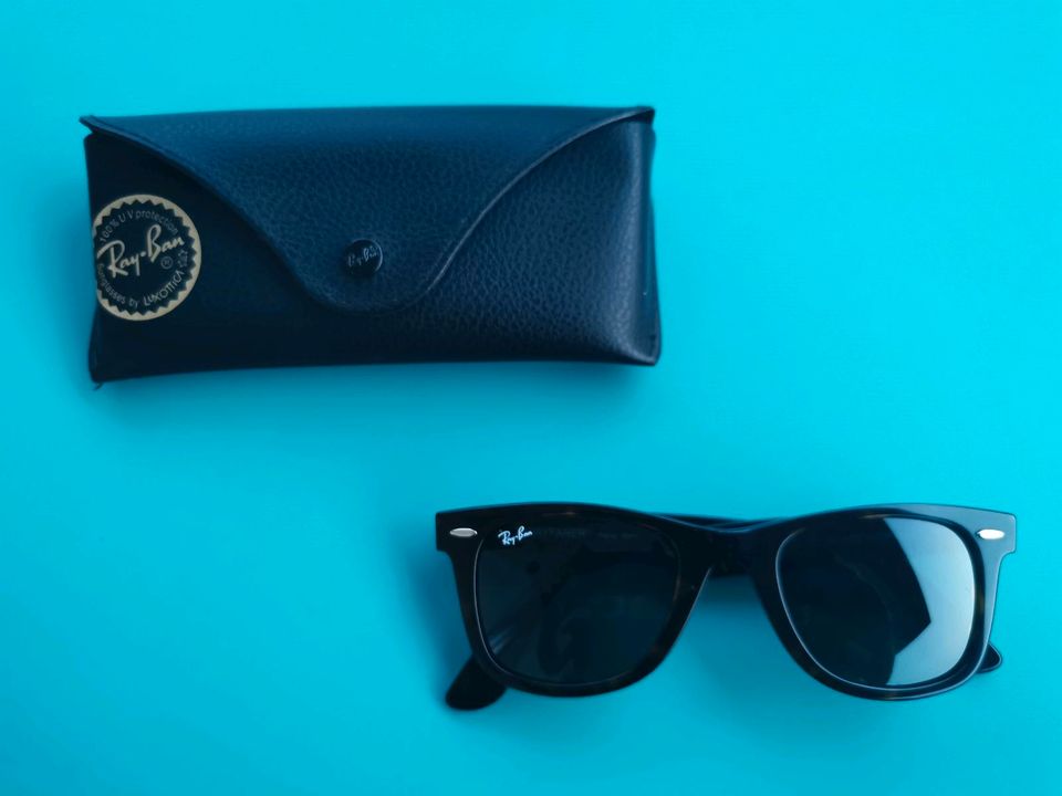 RAY-BAN Sonnenbrille RB 2140 WAYFARER Havanna Dunkel in Köln