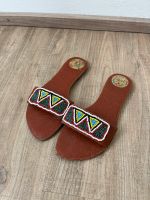 Boho Leder Sandalen Latschen Perlen Halbschuh african Style neu Bayern - Kösching Vorschau