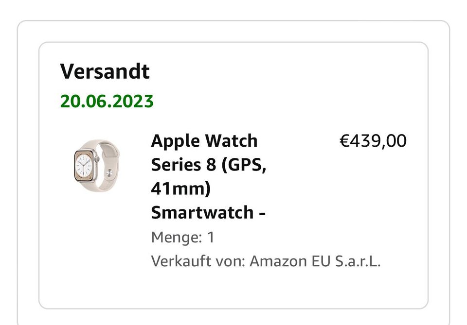 Apple Watch Series 8 (41mm, GPS) in Leverkusen