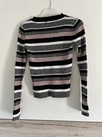 grau gestreifter H+M Divided Strick Pullover Gr. XS Damen Dresden - Gompitz Vorschau