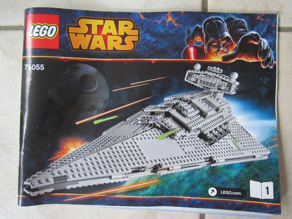 LEGO Set 75055 Star Wars Imperial Star Destroyer - unvollständig in Borken