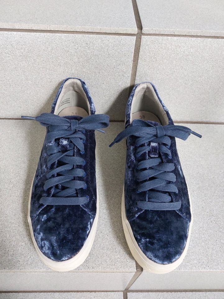 Tamaris Damen Schuhe Gr. 38 blau Sneaker Halbschuhe Schnürer in Saarlouis