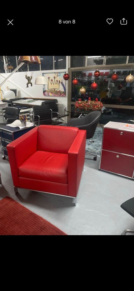 Walter Knoll Foster 501 Sessel Leder rot ANGEBOT ‼️ in Wiesbaden