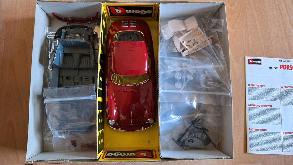 Burago Metal Kit Porsche 356 Coupe 1961 Nr 7021 Modell Neu OVP in Goslar