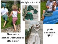 Musselin Shorts ❤️ kurze Pumphose Hose 44 - 128 Sommer Öko Nordrhein-Westfalen - Ennepetal Vorschau