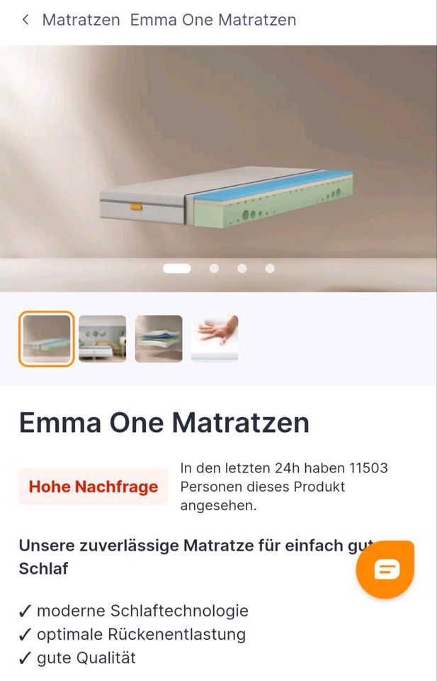 Emma One Matratze zu verkaufen in Dortmund