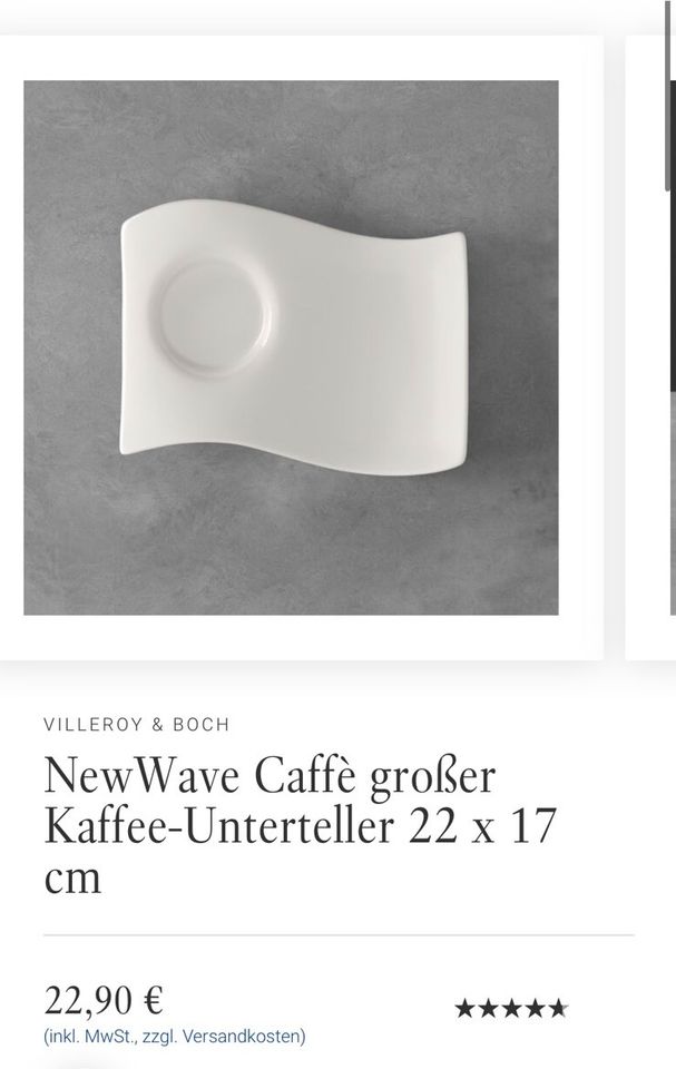 14x Villeroy und Boch New Wave Unterteller große in Wuppertal