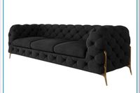 Moebella Chesterfield Sofa 3 sitzer Samt Couch Leipzig - Knautkleeberg-Knauthain Vorschau