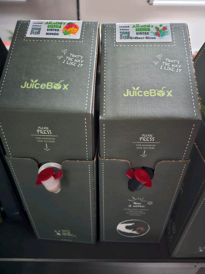 Juicebox sirup limited Edition Erdbeer Minze und Mango eistee in Aachen