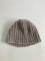 Mütze Wolle gestrickt grau Beanie handgestrickt handmade Wandsbek - Hamburg Marienthal Vorschau