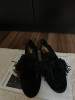 H&M Suede Leder Mokassin Loafer schwarz Niedersachsen - Braunschweig Vorschau